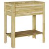 vidaXL Vaso Alto Marrone 85,5 x 46,5 x 96 cm Legno di Pino Impregnato