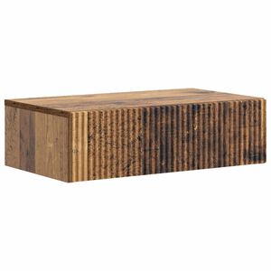 vidaXL Tavolino da Parete Laterale Legno antico 59 x 34,5 x 17 cm