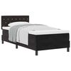 vidaXL Letto a molle con materasso Nero 100 x 200 cm Velluto