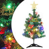 vidaXL Mini Albero di Natale Artificiale con Luci 20 LED Verde 45 cm