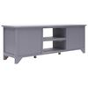 vidaXL Mobile TV Grigio 115x30x40 cm in Legno di Paulownia