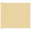 vidaXL Schermo da balcone Sabbia 100 x 1000 cm Tessuto Oxford