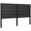 vidaXL Testiera per Letto Nera 126x4x100 cm in Legno Massello di Pino