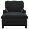 vidaXL Chaise Lounge con cuscino Nero 91 x 157 x 91 cm Velluto