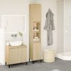 vidaXL Armadietto da Bagno Rovere Sonoma 30x30x190cm Legno Multistrato
