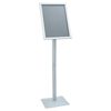 vidaXL Supporto Poster a Piedistallo Argento 32,5 x 27 x 126 cm Ghisa