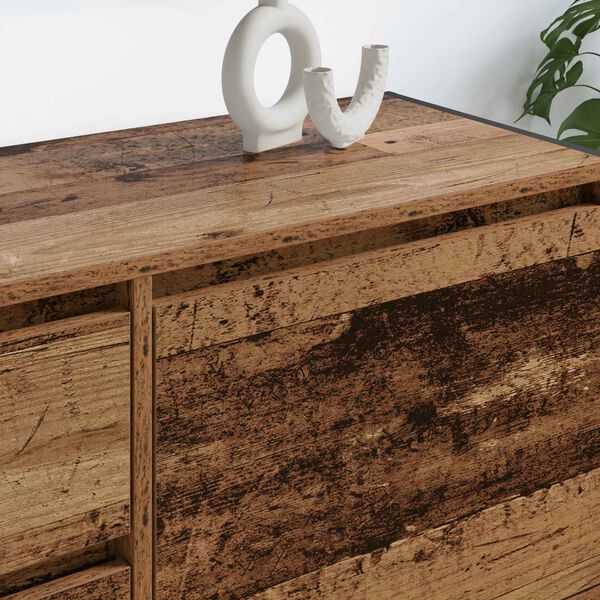 vidaXL Mobile TV Legno vecchio 100 x 36 x 49.5 cm Legno multistrato