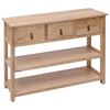 vidaXL Credenza 108x30x76 cm in Legno Massello di Paulownia