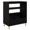 vidaXL Supporto per giradischi Rovere Nero 71 x 39,5 x 83 cm