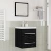 vidaXL Armadio per Lavabo da Bagno con cassetto Nero 42 x 39 x 52 cm
