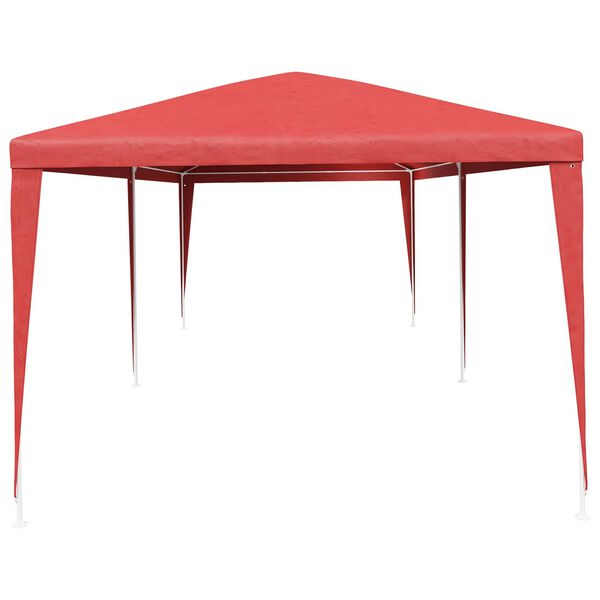 vidaXL Tenda Party Rosso 600 x 300 x 255 cm PE e Acciaio