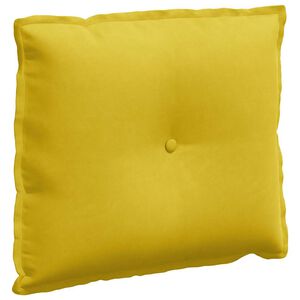 vidaXL Cuscino per Schiena Giallo 60 x 50 cm Tessuto in Cords