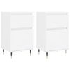 vidaXL Credenze 2 pz Bianche 40x35x70 cm in Legno Multistrato