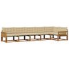 vidaXL Set di divani da esterno con cuscino 6 pcs Naturale e Beige