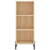 vidaXL Credenza Rovere Sonoma 34,5x34x180 cm in Legno Multistrato