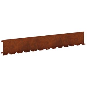 vidaXL Bordura per Prato 20 pz 102 x 15 x 4 cm Acciaio Ruggine