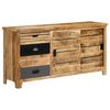 vidaXL Credenza in Legno Massello di Mango 160x40x80 cm