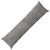vidaXL Cuscino HEERLEN Grigio Chiaro 40 x 145 cm Fleece in microfibra