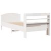 vidaXL Letto senza Materasso Bianco 90x200 cm Legno Massello di Pino
