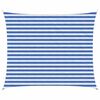 vidaXL Telo Ombra 2,5 x 3,5 m HDPE Rettangolare Blu e Bianco