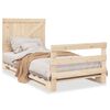 vidaXL Giroletto con Testiera 100x200 cm Legno Massello di Pino