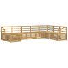 vidaXL Set di divani da esterno 8 pz Bianco Legno di Acacia Massello