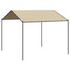 vidaXL Tenda a Baldacchino Beige 4x4 m in Acciaio e Tessuto