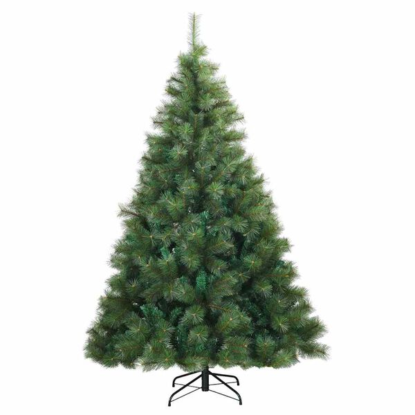 vidaXL Albero di Natale Artificiale con Rami Pieghevoli Verde 180 cm