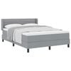 vidaXL Letto a molle Grigio chiaro 200 x 160 cm Poliestere