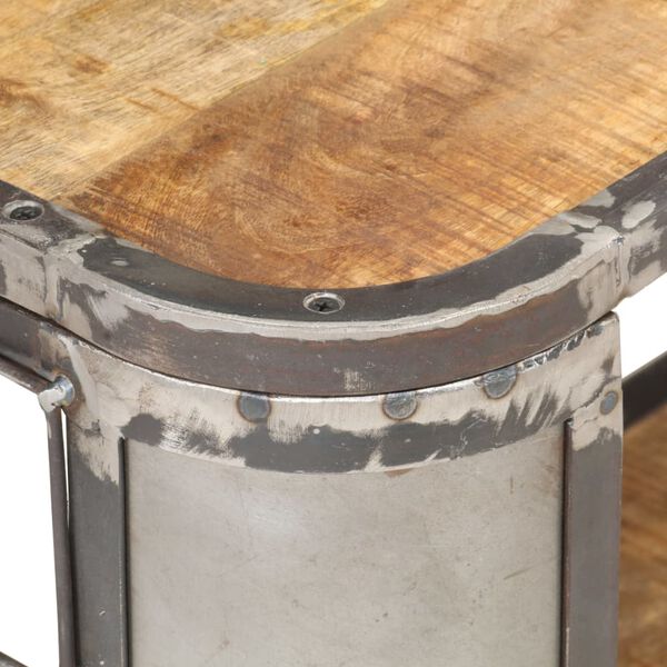 vidaXL Mobile Porta TV 90x30x40 cm in Legno Massello di Mango