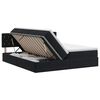 vidaXL Letto con Contenitore con testiera 2 pz Nero