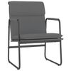 vidaXL Sedia Lounge Grigia 55x64x80 cm in Similpelle
