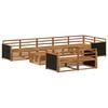 vidaXL Set di divani da esterno 9 pcs