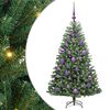 vidaXL Albero di Natale Artificiale con Rami Pieghevoli Verde 120 cm