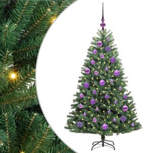 vidaXL Albero di Natale Artificiale con Rami Pieghevoli Verde 120 cm