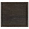 vidaXL Piano Tavolo Marrone Scuro 60x50x(2-6)cm in Rovere Non Trattato