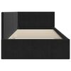 vidaXL Cornice del letto ad angolo Nero 100 x 200 cm Velluto