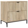 vidaXL Comodino rovere sonoma 63.5 x 36 x 61 cm Legno multistrato