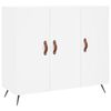 vidaXL Credenza Bianca 90x34x80 cm in Legno Multistrato