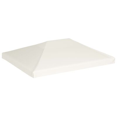 vidaXL Copertura Superiore per Gazebo 310 g/m² 4x3 m Bianco Crema