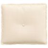 vidaXL Cuscino per Schiena Crema 50 x 45 cm Tessuto in Cords
