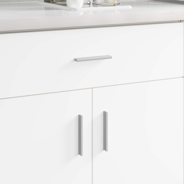 vidaXL Manico 12 pcs Argento 105.7 x 7.4 x 15.5 mm Alluminio