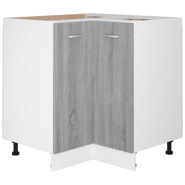 vidaXL Armadietto Cucina “Lyon” Grigio Sonoma 75,5x75,5x81,5 cm