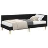 vidaXL Struttura Letto Angolare con Materasso 2 pz Nero 80 x 200 cm