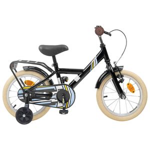 vidaXL Bicicletta per Bambini 12 Pollici per bambini di 2-4 anni Nero