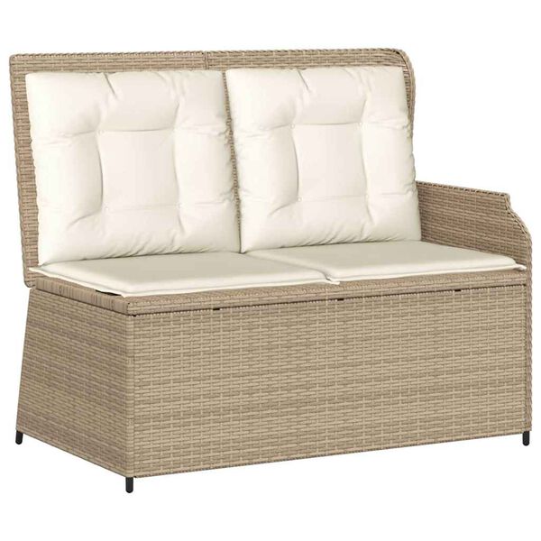 vidaXL Set Divani da Giardino 5 pz con Cuscini in Polyrattan Beige