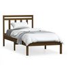 vidaXL Giroletto senza Materasso Ambra in Legno Massello 90x200 cm