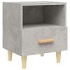 vidaXL Comodino Grigio Cemento 40x35x47 cm