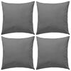 vidaXL Cuscini da Esterno 4 pz 45x45 cm Grigi