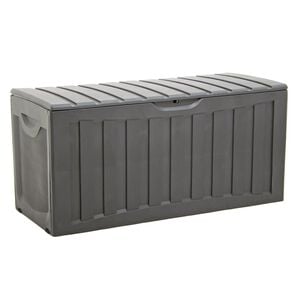 vidaXL Contenitore Portaoggetti Nero 118x53x57 cm in Polipropilene